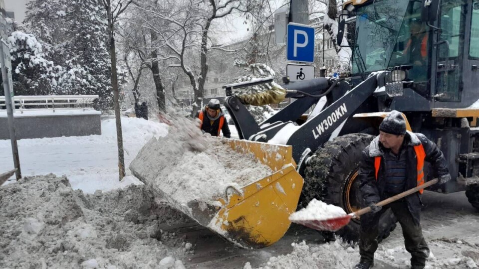За три дня в Алматы выпало 40 сантиметров снега