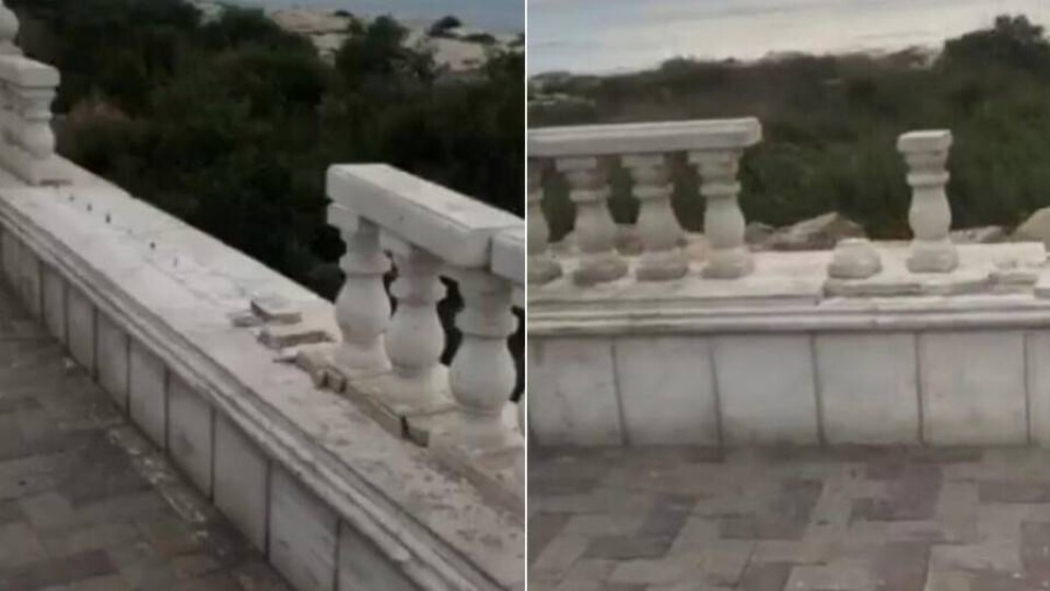 В Актау вандалы снова разгромили балюстраду на набережной