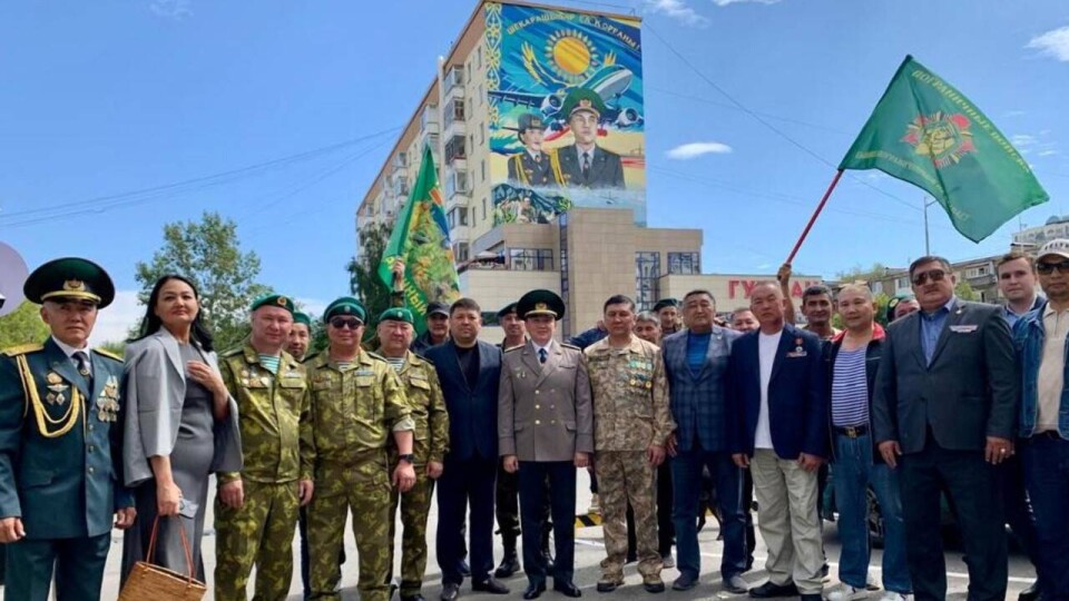 Мурал, посвящённый пограничникам, открыли в Астане