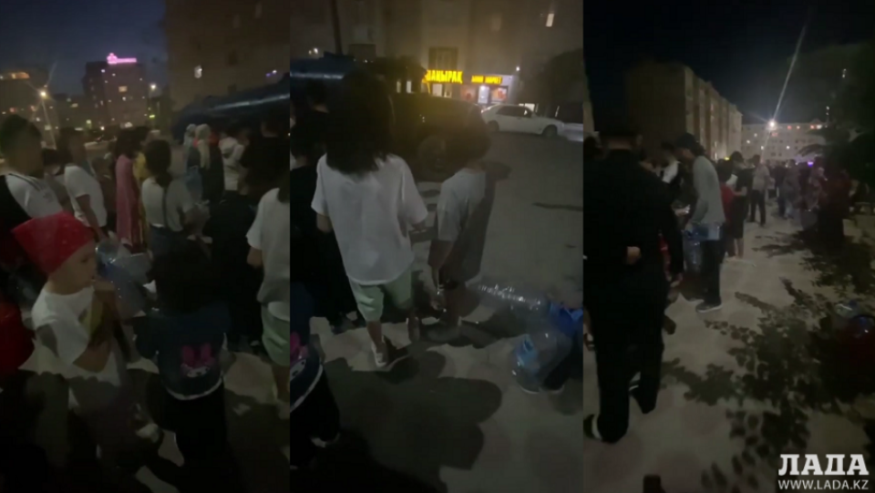 Жители Актау до ночи стояли в очереди за водой