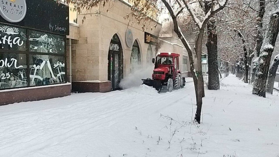 Снегопад в Алматы: коммунальные службы работают в усиленном режиме