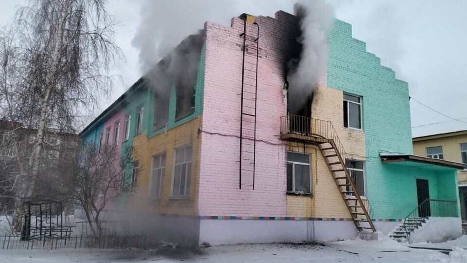 В Семее горело здание детского сада