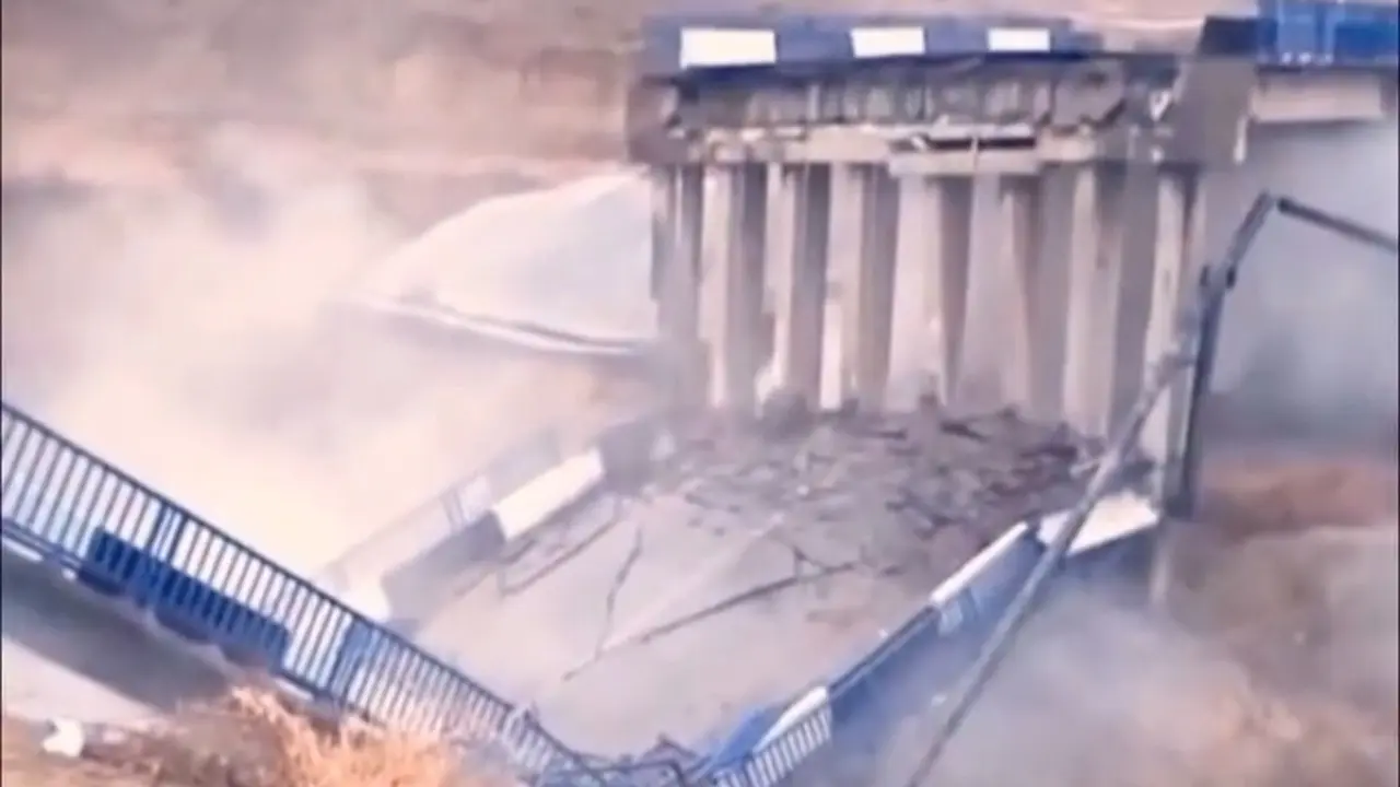 Мост обрушился на дороге в Туркестанской области