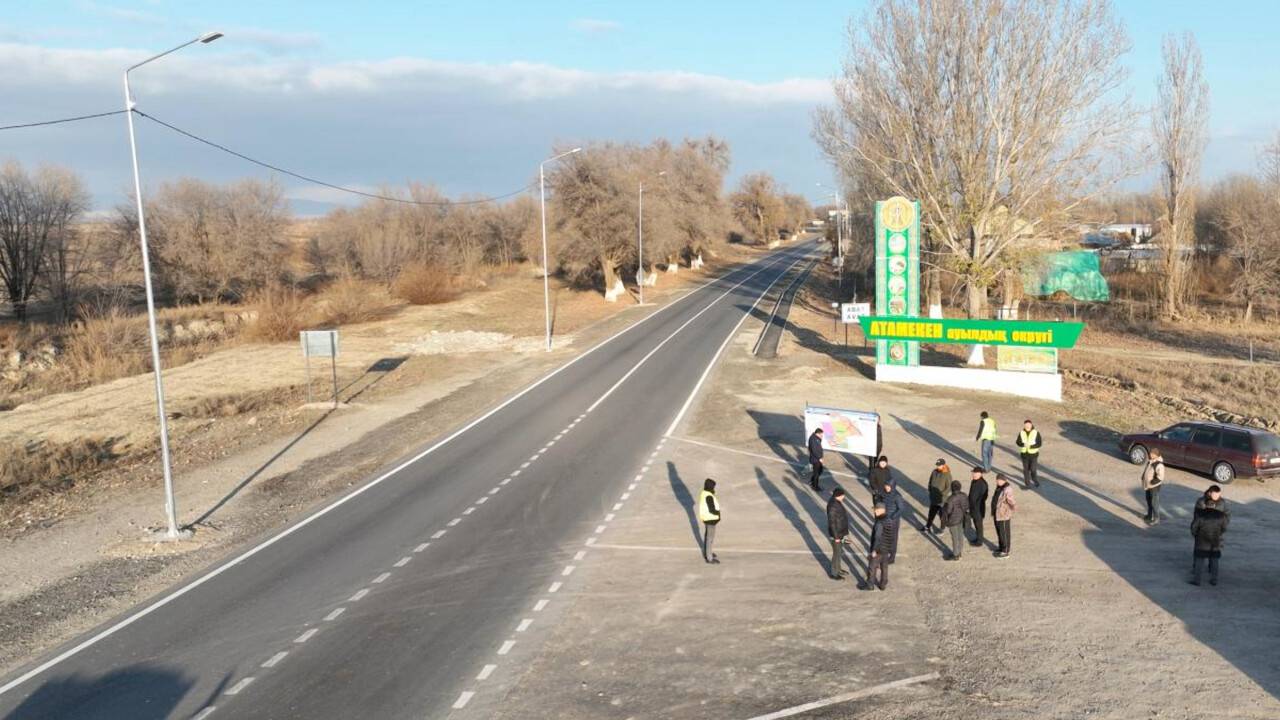Дорогу к центру торговли "Хоргос" отремонтировали в Жетысуской области