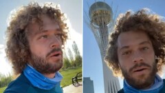 "Набережная закрыта. Там живут депутаты". Блогера Варламова остановили на пробежке в Нур-Султане