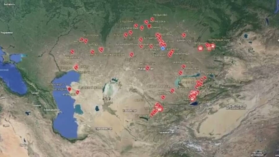 Карту сёл, в которых есть проблемы с питьевой водой, представила Народная партия Казахстана