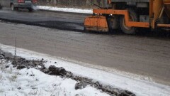 В Актюбинской области укладывали асфальт при -14 градусах