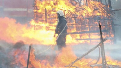 В зелёном поясе столицы имитировали пожар