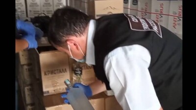 93 тысячи бутылок поддельного алкоголя изъяли в Костанае