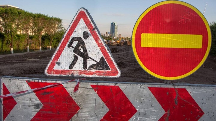 В Астане на неделю перекроют участок улицы Бейбитшилик