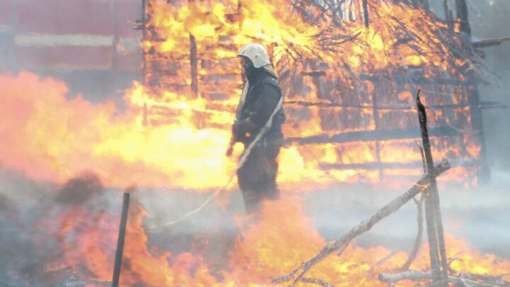 В зелёном поясе столицы имитировали пожар