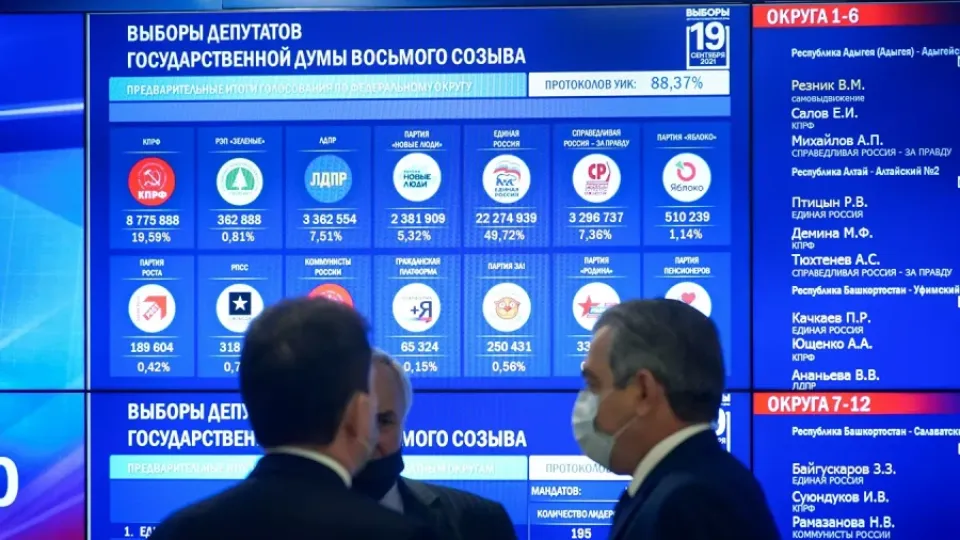 В РФ на выборах в госдуму победила "Единая Россия", набрав 49,82% голосов  