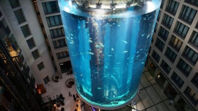 Гигантский аквариум лопнул в Берлине: есть пострадавшие