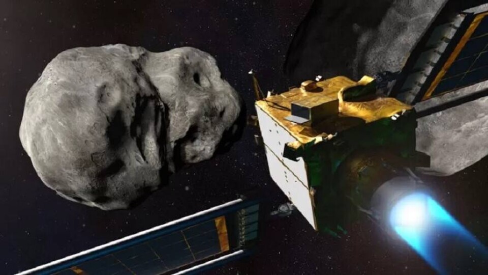ДАРТ распознает астероид лишь менее чем за час до столкновения / Фото NASA