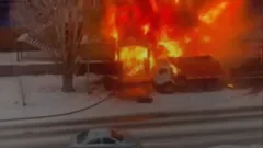 Астананың Байқоңыр ауданында бір қабатты павильон өртенді