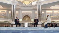 Тоқаев пен Рахмон Астана мешітінде Құран оқытып, екі елге бақ-береке тіледі