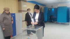 Салтанат Тұрсынбекова президент сайлауында дауыс берді