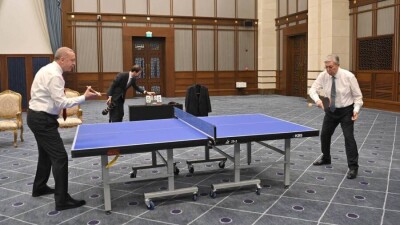 Токаев и Эрдоган сыграли в настольный теннис