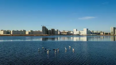 Очистку озера Талдыколь провели с использованием специальных шаров в Астане