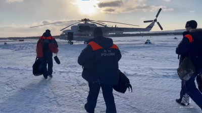 Вертолёт разбился на Сахалине, два человека погибли