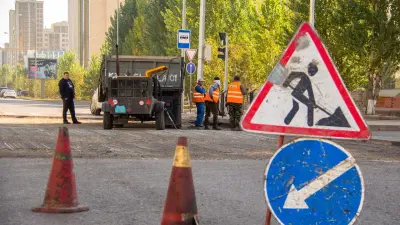 Две улицы частично перекроют из-за ремонта и строительства дорог в Астане