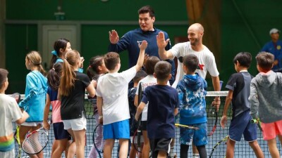 "Стимул для детей". Участники Astana Open провели мастер-классы для воспитанников теннисных центров