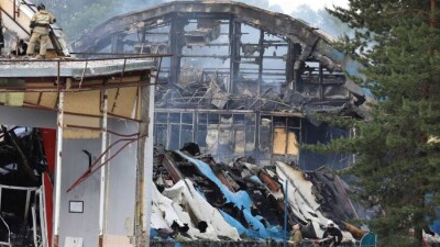 Как после пожара выглядит фитнес-центр "Дельфин" в Алматы