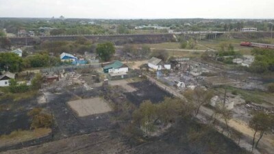 Природный пожар перекинулся на село Баганалы. Сельчане не смогли остановить огонь