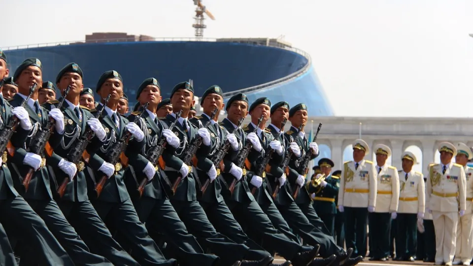 Военнослужащие армии РК на параде / Фото Informburo.kz