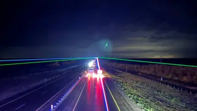 Лазерное оповещение водителей начали тестировать на трассах Казахстана