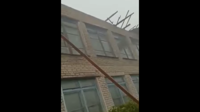 Разрушительный ураган сняли на видео в СКО