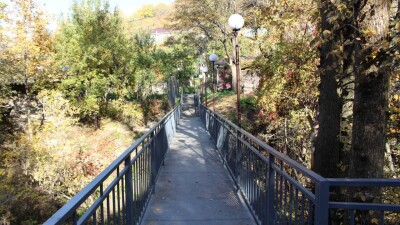 Мост заменили в Медеуском районе Алматы по программе "Бюджет народного участия"