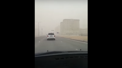 В Мангистау снова бушует пыльная буря