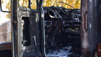 Пожар на АЗС произошёл в Петропавловске, пострадал водитель