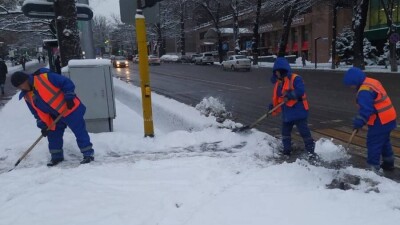 В Алматы выпало рекордное за это зиму количество снега