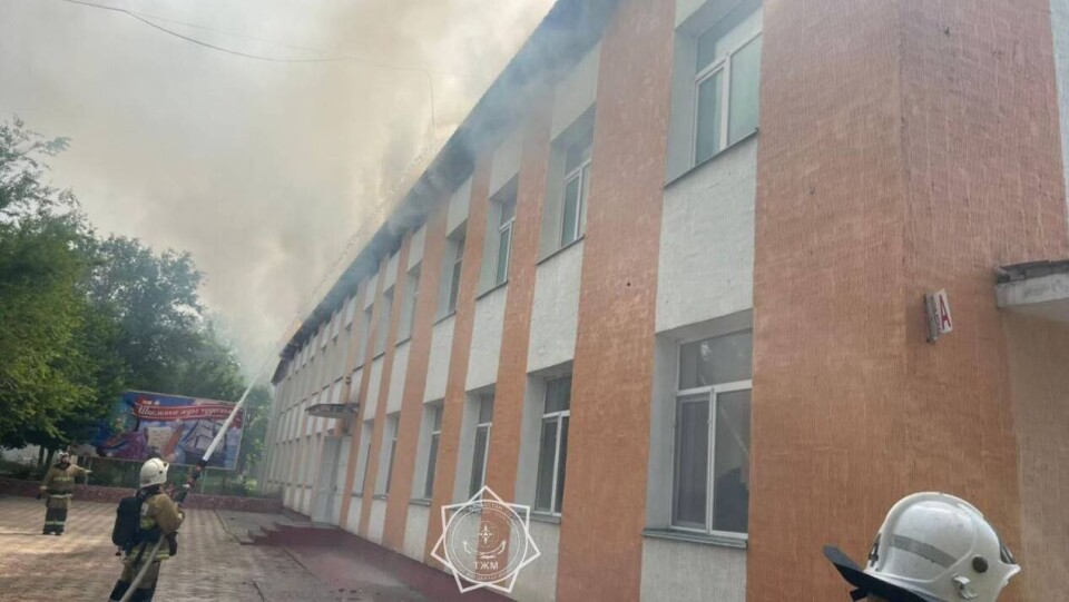 Школа горела в Шымкенте