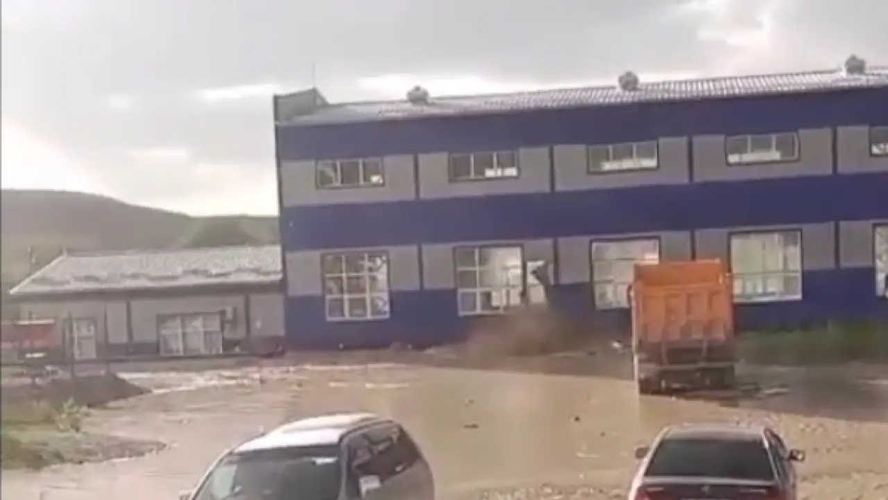 Кадр из видео очевидцев