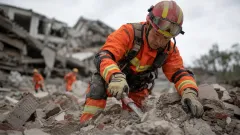Мощное землетрясение в Китае: 13 зданий обрушились, два человека погибли
