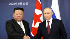 "Священная борьба с Западом". Путин встретился с Ким Чен Ыном на космодроме Восточный