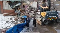 Незаконную автомойку сносят в Алматы