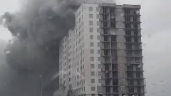 В строящемся жилом комплексе в Шымкенте произошёл пожар