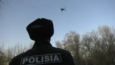 Дроны начали делать замечания нарушителям в Алматы