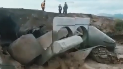 Строящиеся мосты смыло водой в Жетысуской области
