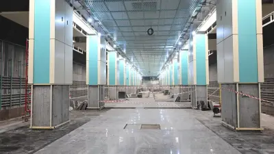 Как сейчас выглядит строящаяся станция метро "Калкаман" в Алматы