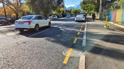 Жёлтый пунктир появился на дорогах в Алматы. Что означает эта разметка