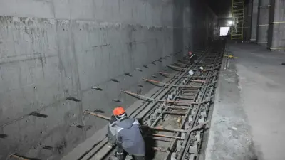 Бесшумные рельсы и аудиооповещение в тоннелях: как выглядит строящаяся станция метро "Калкаман" в Алматы