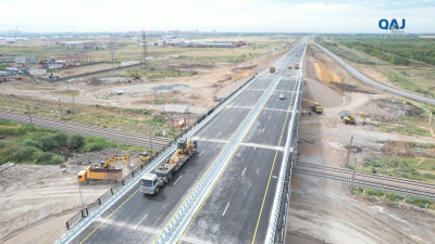 На участке Большой кольцевой дороги Астаны завершили ремонт путепровода