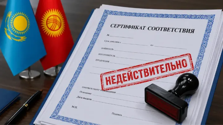Кыргызстан лидирует по числу сертификатов безопасности продукции, которые Казахстан признал серыми