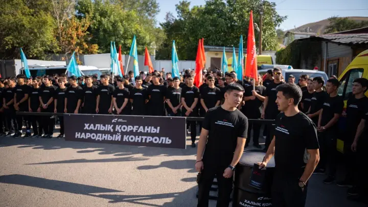 "Дала Қырандары" развернули пост народного контроля у спиртзавода в Талгаре