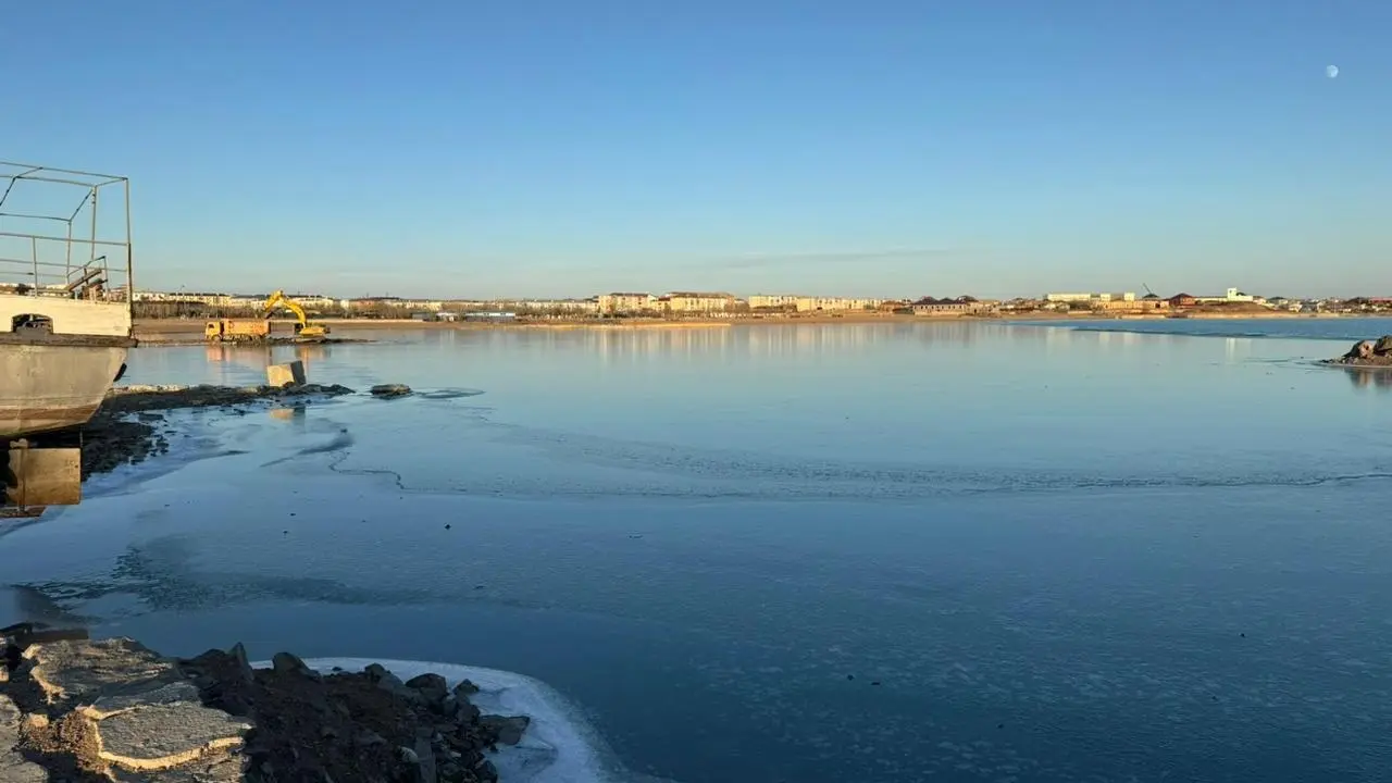 На берегу Балхаша начали очищать бухту Бертыс от многолетнего ила